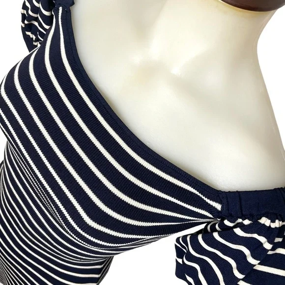 Navy White Stripe Dress 💙 - Picture 5 of 9